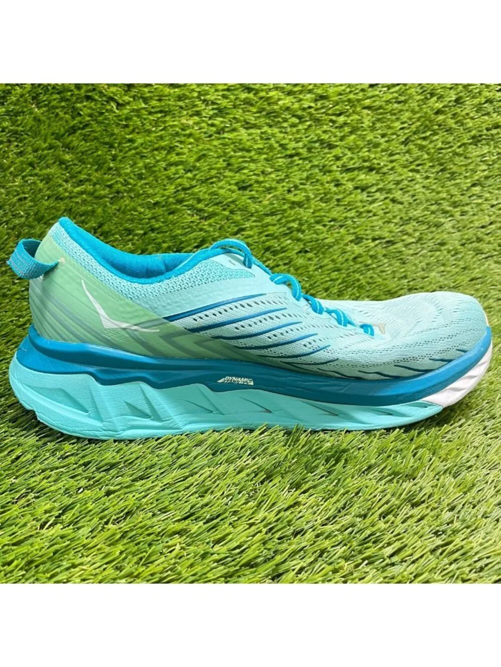 Hoka One One Arahi 4 Womens Size 9.5 Blue White Athletic Running Shoes Sneakers